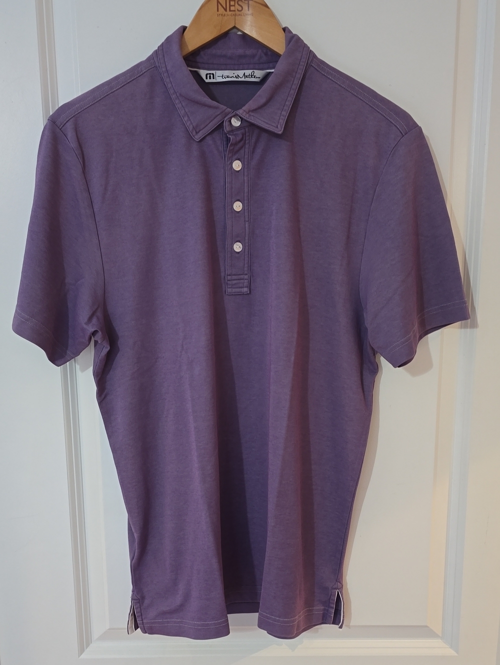 Travis Matthew Men's Lavender Purple Polo Shirt